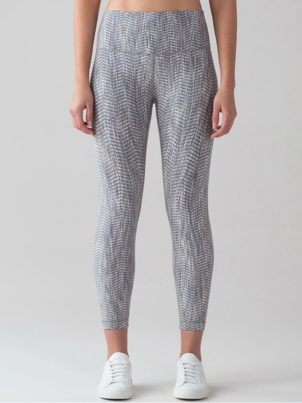 LULULEMON Luon Arrow Jacquard Battleship Wunder Under High-Rise Tight 25" Size